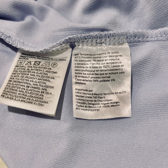 H&M Blue Ribbed Racerback Tank – M - Picture 7 of 7